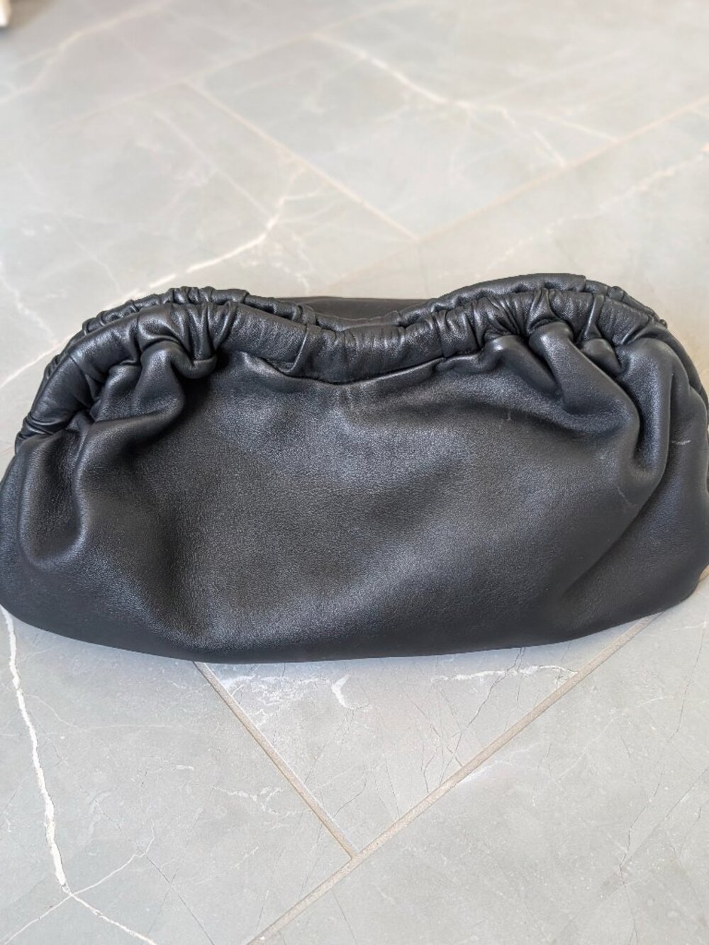 Mansur Gavriel Large Black Cloud Clutch - Italian Lambskin - Like New Exterior!